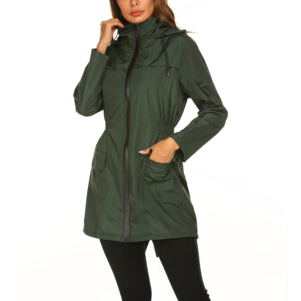 Wasserabweisender Damen-Parka mit Kapuze