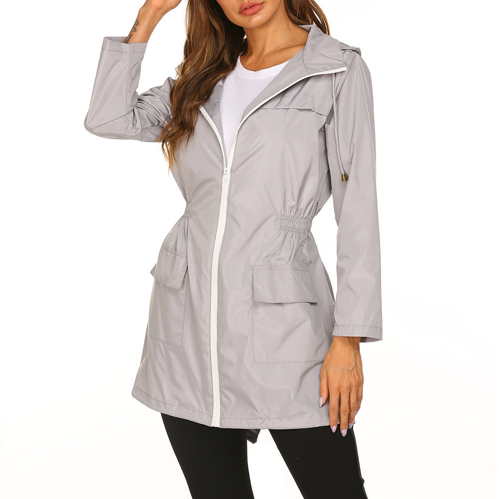 Wasserabweisender Damen-Parka mit Kapuze