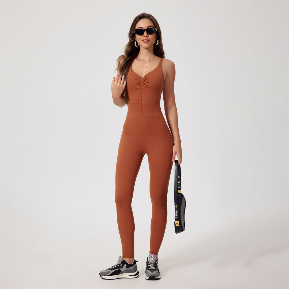 Reissverschluss  Yoga Jumpsuit