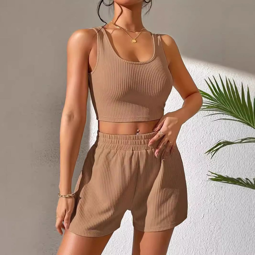 Mode Casual Weste Shorts Set