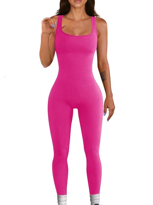 Jumpsuit Yoga Fitness Trainingshose Enge Hüfte