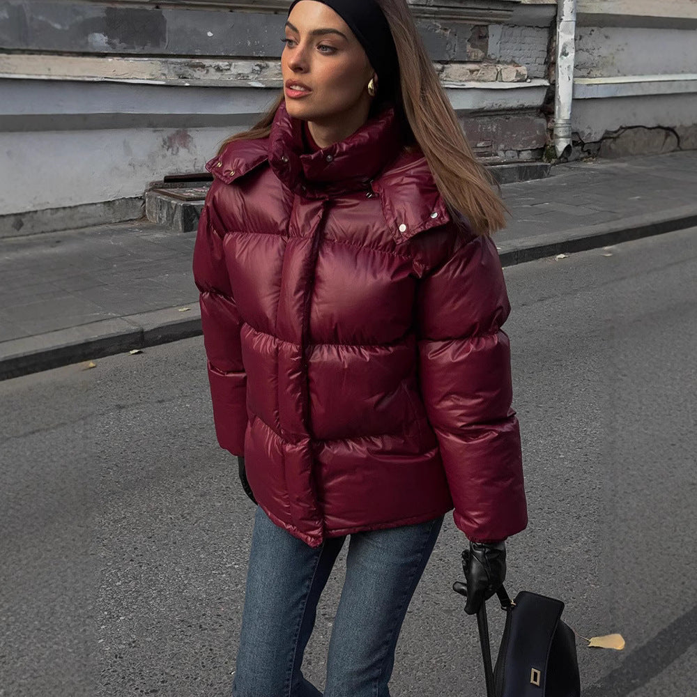 Winterjacke Damen Bordeaux