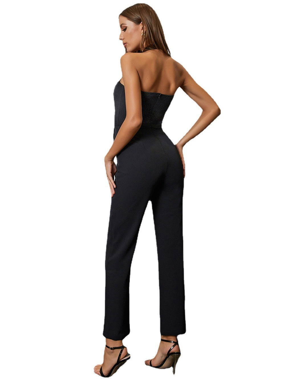 Langer Bodysuit Halter Jumpsuit