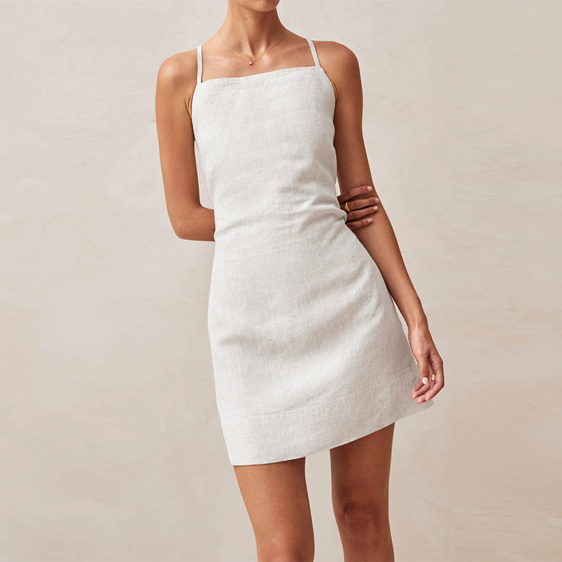 Rock, tiefer Kragen, Schnürung, schlankes Kleid für Frauen