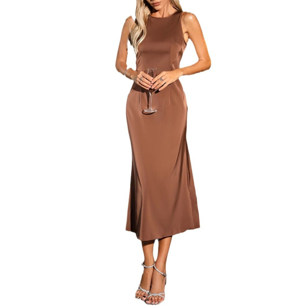 Elegantes Satin-Kleid
