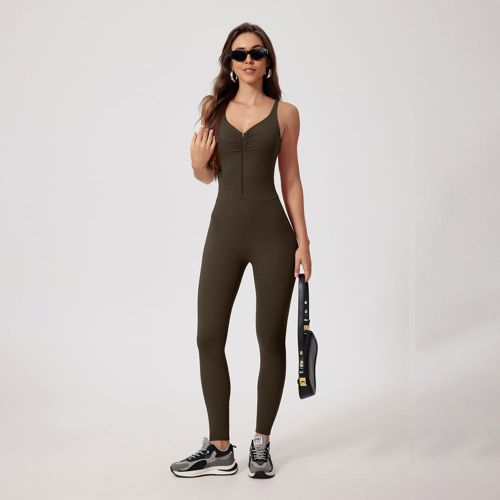 Reissverschluss  Yoga Jumpsuit