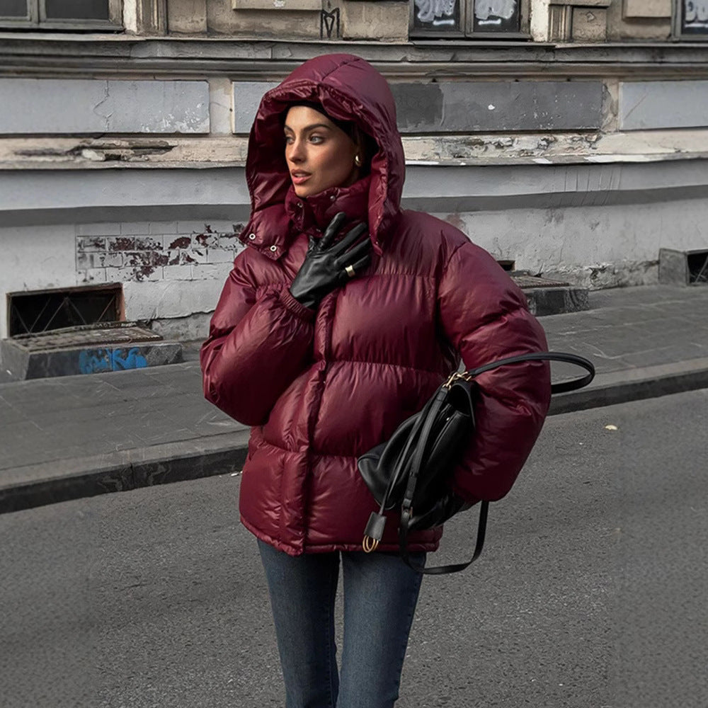 Winterjacke Damen Bordeaux