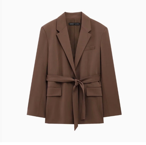 Damen Blazer mit Gürtel und Hose